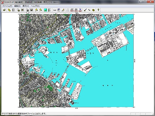 数値地図表示ソフト