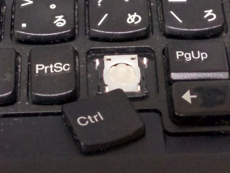 外れやすい右CTRLキー